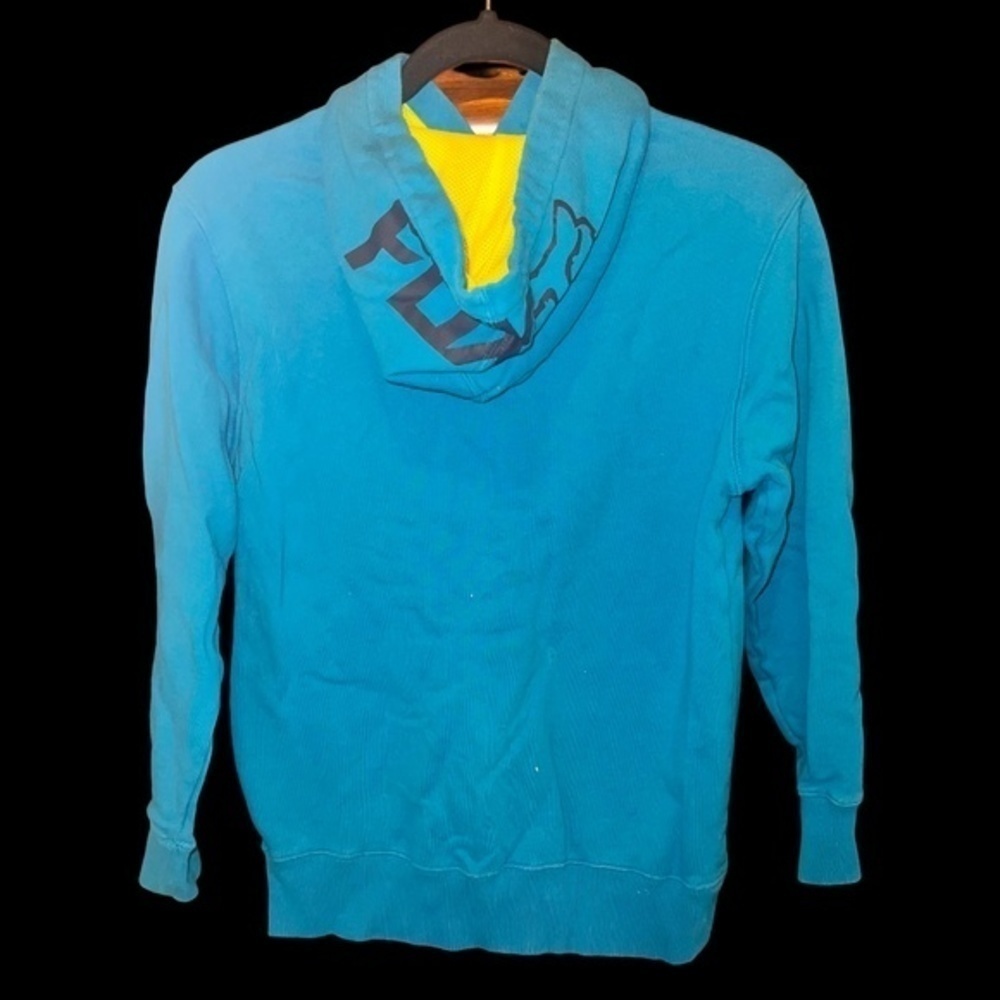 #099 🥀 Boy's Large Blue FOX Hoodie